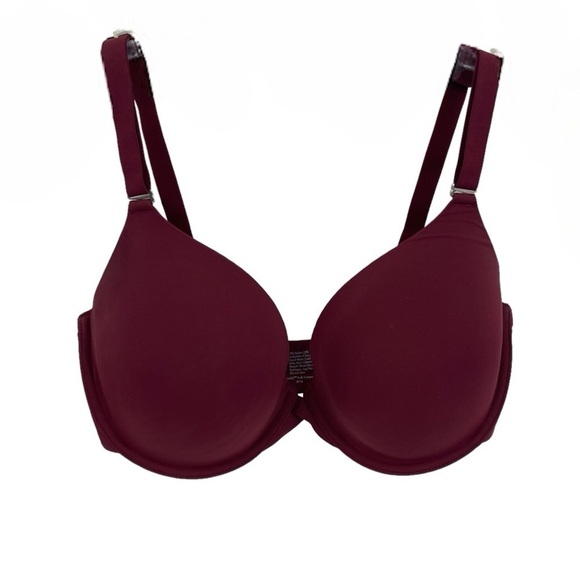 Soma Memorable Full Coverage Bra Size 36DD Underwire Maroon Adjustable Nylon - Picture 1 of 7